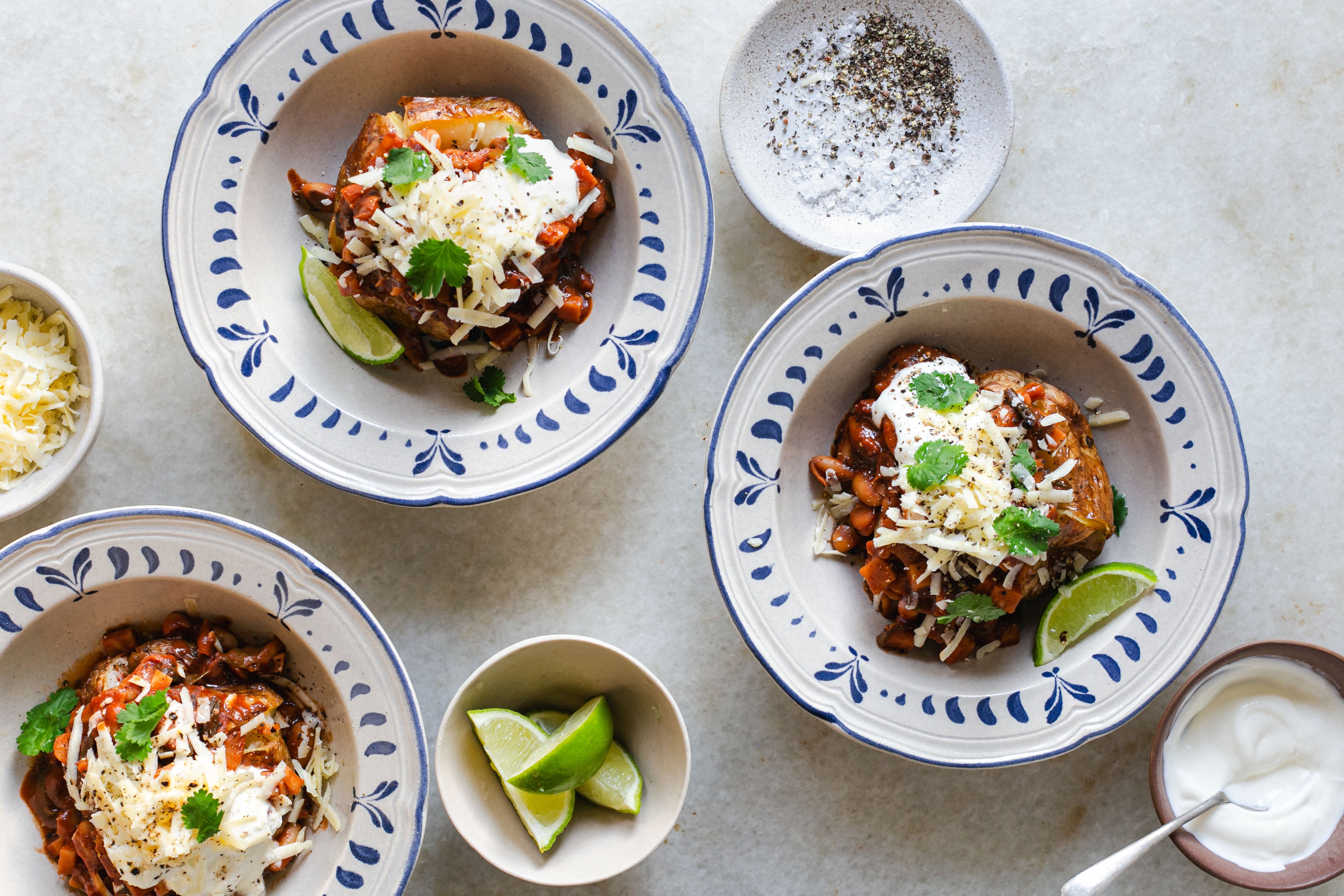 Homemade Smoky Baked Bean Jacket Potatoes
