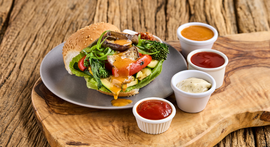 Vegetarian Griddled Vegetable Burgers