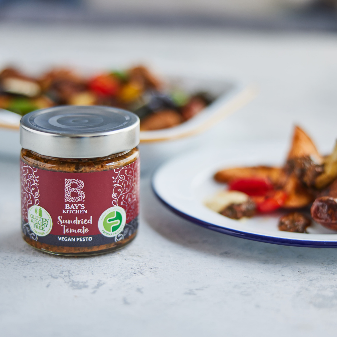Low FODMAP Sundried Tomato Vegan Red Pesto Bay's Kitchen