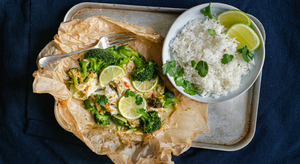 Thai Green Fish Curry Parcels