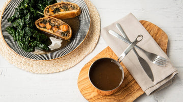 Vegetable Wellington with Steamed Greens & Gravy