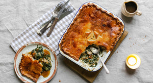 Chicken, Chestnut & Spinach Pie