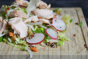 Crunchy Summer Salad with Salmon