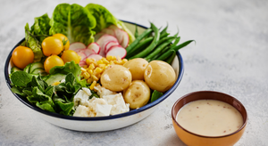 Farmer’s Market Salad with Maple Mustard Dressing