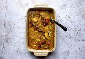 Roasted Tomato, Courgette & Prawn Korma