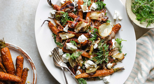 Roasted Carrot Salad with Feta, Maple & Mustard