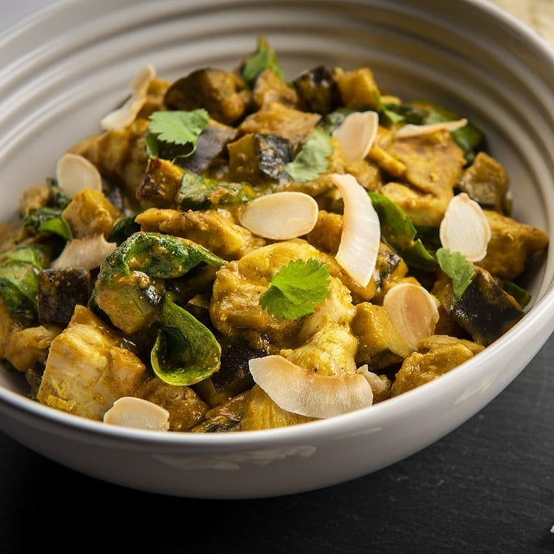 Bays Kitchen Low FODMAP Mild Korma with Aubergine, Chicken & Spinach