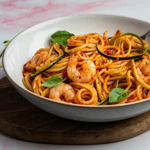 Bays Kitchen Spicy Arrabbiata Prawn Spaghetti